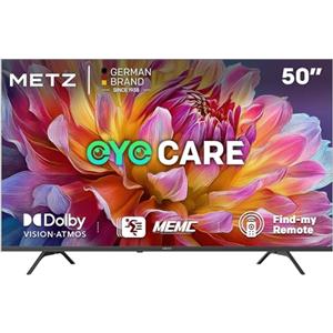 METZ 50 Pollici Smart TV UHD, 50MUF7000Z, MEMC, HDR10, Dolby Vision Atmos, Googlecast,Tuner DVB-T/T2/C/S/S2/Analogico