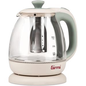 Girmi BL41 Bollitore Elettrico 1L 1100W in Vetro Trasparente