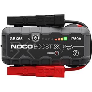 NOCO Boost X GBX55 Avviatore Batteria 1750A - 7,5L Benzina e 5,0L Diesel | Booster di emergenza al litio 12V, antiscintilla e protetto dall'inversione di polarità. Per auto, moto, camper, barche ecc.