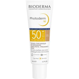 Bioderma Photoderm M Gel-Crema Solare Colorata SPF50 Tonalità Dorata 40ml - Protezione Alta e Azione Schiarente