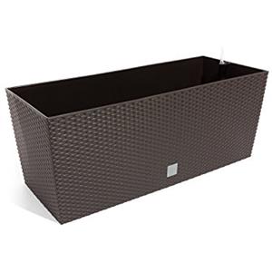 Prosperplast Fioriera Rato 30 litri con sistema di irrigazione in color cioccolato 60 x 25 x 24 cm