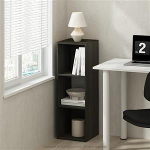 Furinno Pelli Cubic Mobile Portaoggetti, Libreria, Scaffale, 3 Cubi, Espresso