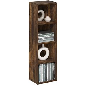 Furinno Pasir Libreria a 4 ripiani aperti, Pino Ambrato