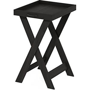 Furinno Classic Tavolino con Vassoio Estraibile, Espresso