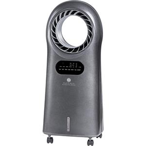 MACOM Enjoy & Relax 989 Bladeless Breeze Raffrescatore Evaporativo Senza Pale, Grigio, Portata 10 m3/Minuto