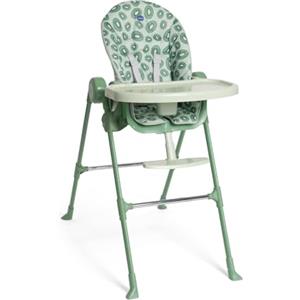 Chicco Polly Essential Seggiolone Pappa Evolutivo per Bambini da 0 Mesi a 15 KG, Reclinabile in 3 posizioni, 7 Livelli di altezza, Chiusura Compatta, Tessuto in poliestere riciclato, Verde