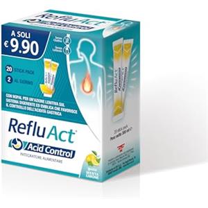 linea ACT Reflu ACT Acid Control, Integratore Alimentare, 20 Stick Orali da 15ml