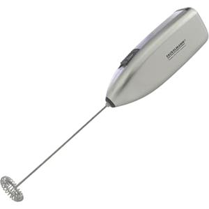 FACKELMANN Cappuccino Boy, frullino elettrico per crema cappuccino, batteria non inclusa (colore: grigio), quantità: 1 pezzo