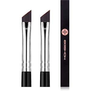 EIGSHOW Pennello per eyeliner ad angolo fine Pro Precision Eye Liner Pennello da trucco Ultra sottile inclinato angolo piatto Qualità premium Cruelty free (2PCS)