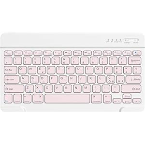 HZD Tastiera Wireless Bluetooth, Rechargeable Tastiera Universale Ultra Sottile per Tablet, per Tablet Samsung/IOS/Android/Windows/Telefoni, Layout Italiano QWERTY