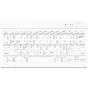 HZD Tastiera Wireless Bluetooth, Rechargeable Tastiera Universale Ultra Sottile per Tablet, per Tablet Samsung/IOS/Android/Windows/Telefoni, Layout Italiano QWERTY Piccola
