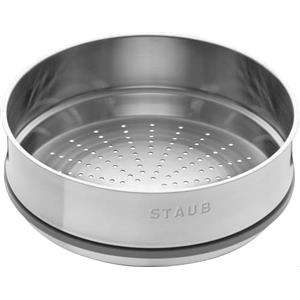 Staub Inserto per Vaporiera in Acciaio Inossidabile 24 cm con Guarnizione in Silicone