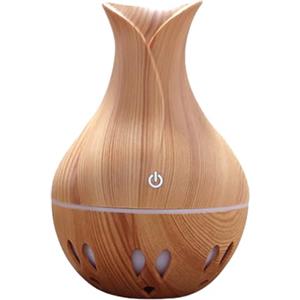 Generico Diffusore di aromaterapia - Dispositivo di nebulizzazione portatile ricaricabile tramite USB per oli essenziali, luce notturna ambientale che cambia colore, per il relax, purificazione 'aria