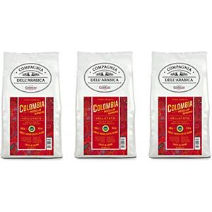 CAFFÈ CORSINI 1950 CaffèCorsini Compagnia Dell'Arabica, Colombia 100% Arabica, Caffè Torrefatto In Grani Cremoso E Speziato Monorigine Colombia Supremo - Pacco Da 3 X 250 G