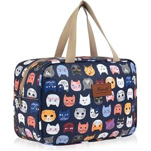 Aucuu Beauty Case Da Viaggio, Borsa da Toilette per Donna, Borse per Cosmetici con zip，Borsa Da Toilette Impermeabile Di Grande Capacità Per Brevi Viaggi, Affari E Ufficio