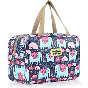 Aucuu Beauty Case Da Viaggio, Borsa da Toilette per Donna, Borse per Cosmetici con zip，Borsa Da Toilette Impermeabile Di Grande Capacità Per Brevi Viaggi, Affari E Ufficio