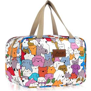 Aucuu Beauty Case Da Viaggio, Borsa da Toilette per Donna, Borse per Cosmetici con zip，Borsa Da Toilette Impermeabile Di Grande Capacità Per Brevi Viaggi, Affari E Ufficio