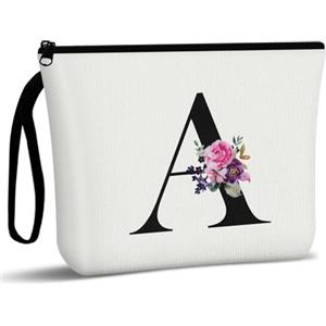 Aucuu Borsa Cosmetica in Tela, Multifunzionale Pochette Trucchi, Beauty Case da Viaggio Donna, Borsa Cosmetica da Viaggio, Borsa Cosmetica Portatile, Borse da Toilette Impermeabile Portatile - A