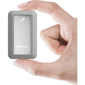 SABRENT SSD, 1TB SSD Esterno Portatile NVMe USB, Lettura fino a 1000 MB/s, Cavo USB Type-C-A Incluso, Impermeabile IP67 e Protezione Paraurti [Argento] (SB-1TB-NAWP)