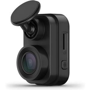 Garmin Dash Cam Mini 2, 1080p angolo 140 gradi, controllo vocale, sorveglia l'auto in sosta, salvataggio in cloud, Nero