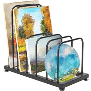 lesolar Scaffale per riporre oggetti artistici, supporto per piccoli oggetti artistici, stendibiancheria per scrivania, opere d'arte, tavole di tela, pannelli, telaio, tavola da disegno, materiale