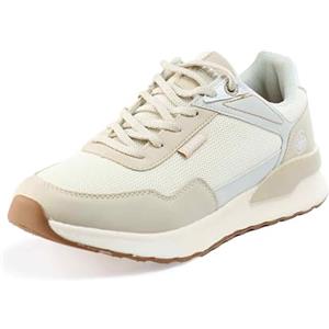 LEOSS ORIGINAL Scarpe Sportive Uomo Scarpe da Escursionismo Leggere Scarpe da Corsa Scarpe da Ginnastica Casual Sneaker Running Tennis Sportive (Beige, 44 EU, SU9464-7)