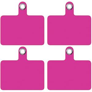 TBOC 4X Toppe di Fisaggio Universali Ricambio per Cordino Laccio Telefono Cellulare [Toppa Fucsia] Porta Corda Cordini Cellulare da Collo con Tracolla Catena per Accessori Smartphone