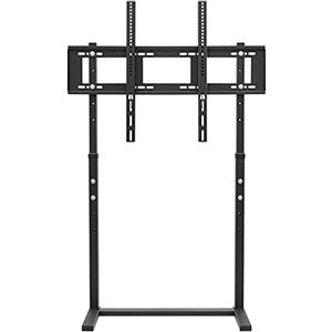 UNHO Supporto TV da Pavimento Bianco - Porta TV Mobile per Schermi 32-100 Pollici, Altezza Regolabile, Max VESA 800x400mm, Capacità 40kg