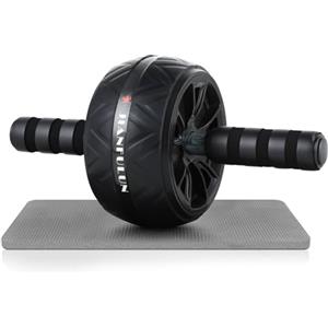 Lrocotanc Ruota Addominali - AB Roller - Roller per Addominali con Tappetino per Ginocchi - Fitness Trainer Home ABS Workout