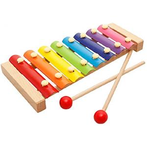 Binnan Giochi Musicali per Bambino delle Ragazze dei Ragazzi Giocattoli Musicali per Bambini，8 Note Glockenspiel Xilofono Percussioni di Colorati Strumento Xilofono