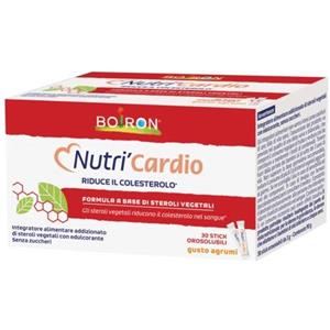 Boiron Nutri'Cardio - Integratore per il Benessere Cardiovascolare con Steroli Vegetali, 30 Stick Orosolubili Gusto Agrumi