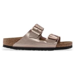 Birkenstock per donna. 1023960 Sandali Arizona Birko Flor in pelle color bronzo [3242914], Basso, Nessuno, Casual
