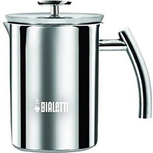 Bialetti Cappuccinatore Crema Perfetta in Acciaio Inox, 330 ml, Adatto a Induzione e Lavabile in Lavastoviglie
