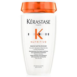 Kérastase Nutritive Bain Satin Riche - Shampoo Ultra Nutriente per Capelli Molto Secchi, 250 ml
