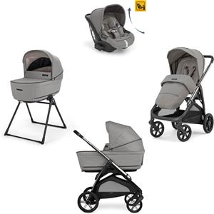 Trio Inglesina Aptica 2025 Con Seggiolino Auto Darwin Recline Borsa Inclusa Platinum Grey