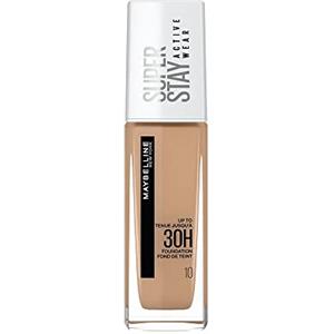 Maybelline New York Fondotinta Liquido SuperStay 30H Ivory (10) - Alta coprenza, lunga durata e finish matte naturale