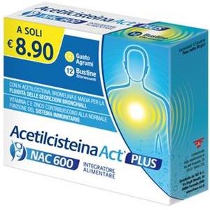 Ff Srl Ff Acetilcisteina Act Plus 12 Bustine
