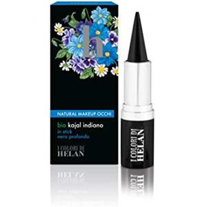 Helan, I Colori di Helan - Bio Kajal Indiano, Matita Occhi Nera Morbida e Sfumabile per Make Up Intenso, Matita Nera Occhi Valida come Eyeliner e Ombretto Occhi da Sfumare, Kajal Occhi Nero in Stick