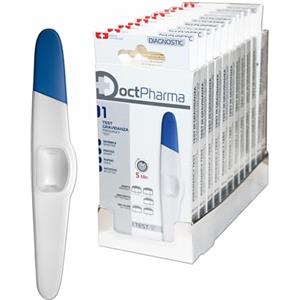 Doctpharma Test di Gravidanza Ultrasensibile Rapido, Pregnancy Test, Rilevamento Precoce Gravidanza, 1 Pezzo