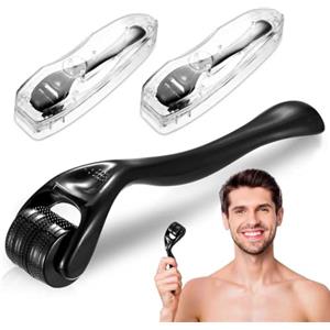 BieMian Rullo da bar 0,5 mm, per Dermaroller 0,75 mm, Microneedling Roller, Microneedling Roller, Microneedling Roller per la cura della pelle e dei capelli, viso e corpo, uomini e donne, per Derma Roller Set
