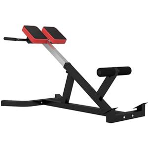 SPORTNOW Panca Romana Multifunzione, Sedia Romana con Altezza Regolabile per Iperestensioni Schiena, Panca Addominali Pesi Fitness per Allenamento Palestra Casa, Capacità 120kg