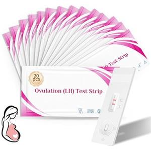 TULAMORIY 20 PCS Set Professionale Test Ovulazione, Kit Monitoraggio Fertilità Donna, Affidabile per Pianificazione per Test di Fertilità, Soluzione Pratica per Rilevamento Periodo Fertile con Sensibilità