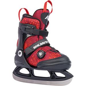 K2 Rink Raven Ice Boa 25G0310.1.1.L - Pattini da Ghiaccio da Ragazzo, Colore: Nero/Blu
