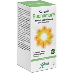 Aboca Serenil Buonumore - Integratore Alimentare Naturale per il Benessere Mentale con Griffonia e Melissa - 100 Capsule