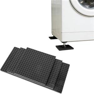 xinzyxx Tappeto Antivibrazione In Gomma Assorbente Urti Per Tapis Roulant Lavatrice Mobili Antiscivolo Protezione Pavimento Resistente Palestra Casa Elettrodomestici(600 * 600mm,20mm)