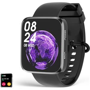 MISIRUN Smartwatch Uomo Donna, 1.71'' HD Orologio Fitness, 20+ Sportive Activity Fitness Tracker,Contacalorie/Passi/Distanza, IP68 Impermeabile/Sonno/SpO2/Messaggi per Android iOS（nero）