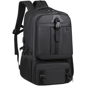 Kommodum - Zaino per Viaggio da Uomo Porta PC Estendibile Bagaglio Valigia Borsa Computer fino ai 17 pollici in Membrana PU Tasca impermeabile per Lavoro Trekking Escursione KM18