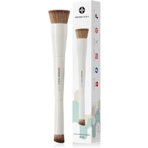 EIGSHOW Pennello per fondotinta e correttore, pennello per trucco a doppia estremità per una copertura impeccabile del fondotinta, correttore di precisione, vegano e senza crudeltà (D110 Beige)