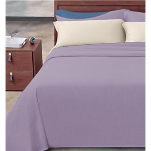 Passione per le tele COPRILETTO IN COTONE TINTA UNITA. Copriletto primavera/estate in piquet di cotone tinta unita millerighe leggero traspirante 8 colori disponibili (matrimoniale, lilla)