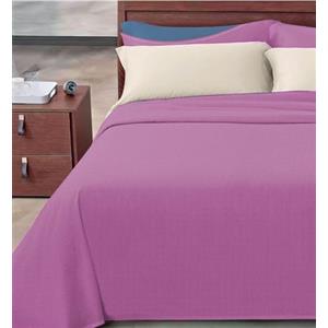 Passione per le tele COPRILETTO IN COTONE TINTA UNITA. Copriletto primavera/estate in piquet di cotone tinta unita millerighe leggero traspirante 8 colori disponibili (matrimoniale, prugna)